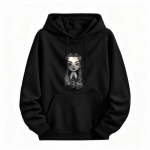 Wednesday Addams Hoodie Gothic Cartoon Women Men Halloween Sweatshirt