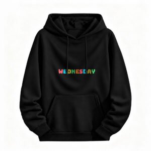 Wednesday Rainbow Hoodie Unisex Halloween Gift Sweatshirt