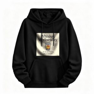 Whiskey Wednesday Hoodie for Men or Women Funny Drinking Day Sweatshirt