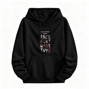Halloween Font Horror Design Unisex Hoodie for Men or Women