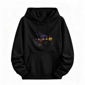 Happy Halloween Witch Hoodie for Men or Women Unisex Costume Party Wear