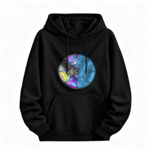 Psychedelic Spider Web Hoodie for Men or Women Halloween Gift