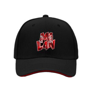 AC Milan Logo Men's Baseball Cap Black Red Sport Gift Hat