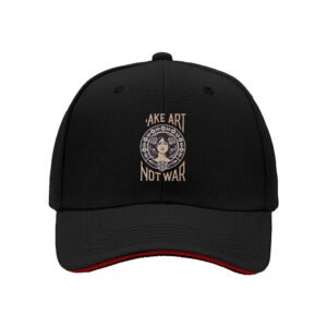 Make Art Not War Baseball Cap for Men Women Gift Statement Hat