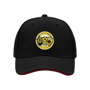 Original 21 Men's Baseball Cap with Skull and Soccer Design Black Hat Gift for Sports Fans