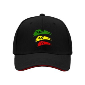 Rasta Ethiopia Flag Men's Baseball Cap Gift for Reggae Fans
