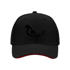 Black Angry Eye Design Baseball Cap for Men Women Casual Gift Wear