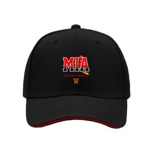MIA Basketball Men's Baseball Cap Black Red Logo Sport Gift Hat