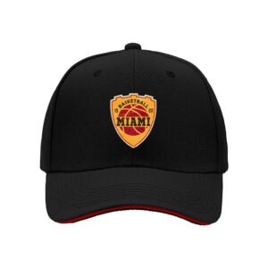 Miami Basketball Shield Logo Men's Baseball Cap Gift for Fans