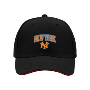 New York Yankees Men's Baseball Cap Black Orange Logo Gift Hat