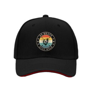 Be Brave Stay Wild Mens Baseball Cap Outdoor Adventure Gift Hat