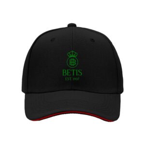 Real Betis Football Club Men's Baseball Cap Green Logo Black Hat Gift