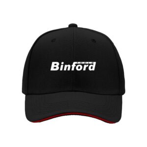 Binford Tools Men's Baseball Cap Black Red Trim Gift Hat