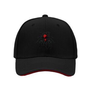 Black Spider Embroidered Baseball Cap Men Women Gift Fashion Hat