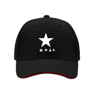 Black Star Print Baseball Cap for Men Women Casual Gift Hat
