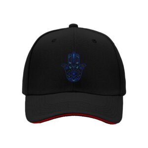 Black Hamsa Hand Cap Men Women Baseball Hat Spiritual Gift Fashion Accessory