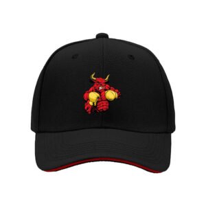 Red Bull Boxing Logo Men's Baseball Cap Gift for Sports Fans